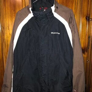 University of Wyoming Cowboys Pokes Football Jacket. Used - Like New & Hat